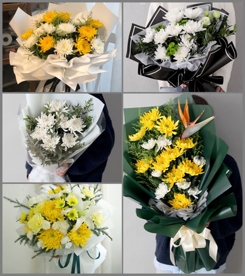 黑龙江绥化肇东市明久乡长发村白事花束代送
